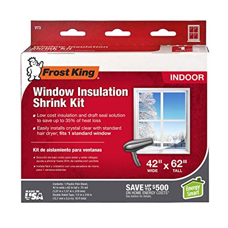 Frost King V73H Shrink Film Window KIT 1-Pack Clear, Transparent