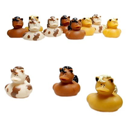 Horse Rubber Duckys (1-Pack of 12)