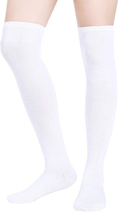 Women Knee Socks High Socks High Thigh Stockings for Cosplay, Christmas, Party, Daily Wear, One Size