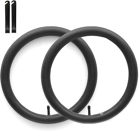 CalPalmy 20’’ x 1.75/1.95/2.125 Road/Mountain Bike Replacement Inner Tubes Schrader Valve 32mm with 2 Tire levers for Road Bikes with Tire Size of 20’’