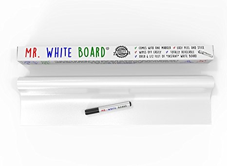 Dry Erase Wall Decal With Dry Erase Marker [Life of the Party] Over 6 Ft of Adhesive Whiteboard Turns Any Surface Into Monthly Calendar or Weekly List