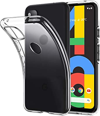 ANEWSIR Compatible with 4G Google Pixel 4a Case Cover, Clear Back Shockproof TPU Bumper Phone Case for Google Pixel 4a -(NOT 5G) Transparent.