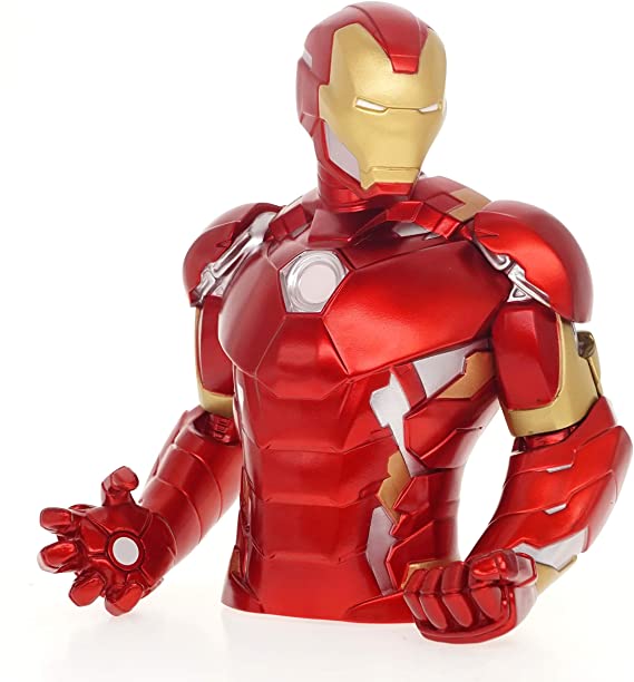 Avengers Iron Man Bust Bank Multi-colored, 4"