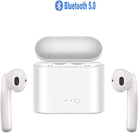 Wireless Earbuds,Bluetooth 5.0 with Charging Case Waterproof Stereo Headphones with mic