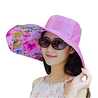 Women's Reversible Rain Hat Sun Hat UV UPF 50 Sun Protection Foldable Large Wide Brim Hat Bucket Hat