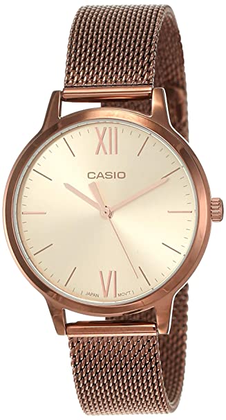 Casio Analog Rose Gold Dial Women's Watch-LTP-E157MR-9ADF (A1693)