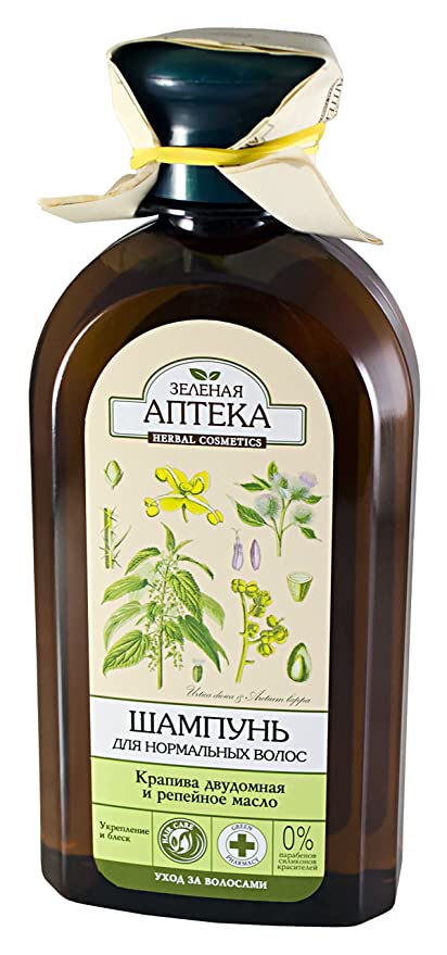 Green Pharmacy. Shampoo Nettle and burdock oil for normal hair (Крапива двудомная и Репейное масло)