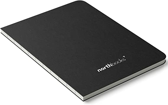 Northbooks A5 X Blank Sketch Notebook | 180 Degree Lay Flat Design | 160 Unnumbered Pages | Minimal Journal 148 x 210 mm / 5.8 x 8.3 inch