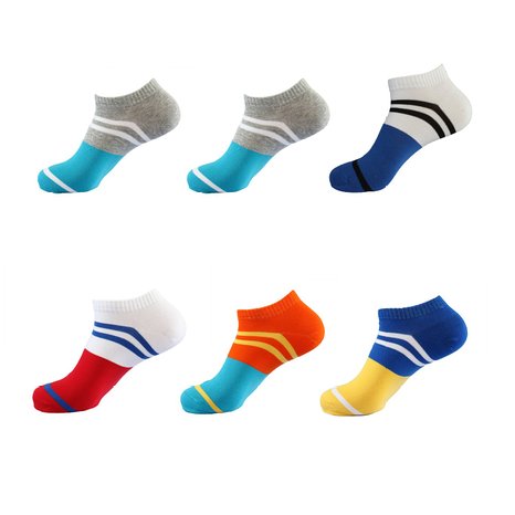 Mens Comfy Low-Cut Socks 6 Pack