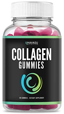 Collagen Gummies Formulated to Increase Hair, Skin, and Nail Growth with Natural, Vital Proteins and Collagen Peptide Vitamins; Non-GMO, Gelatin-Free, Pure Ingredients; 60 Gummies for Men & Women