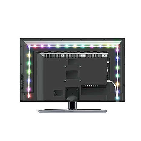 LANMU TV Backlight,Bias Lighting,monitor lighting,USB LED Backlight for TV (30 inch To 65 inch TV), Desktop Monitors (Reduce Eye Fatigue And Amazing Visual Effect)