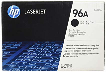 HP 96A (C4096A) Black Original LaserJet Toner Cartridge DISCONTINUED BY MANUFACTURER