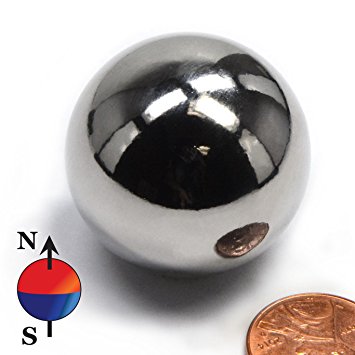 CMS Magnetics 1.26" Sphere Neodymium Magnet One Piece Ball Magnet - Novelty Toy for Fun