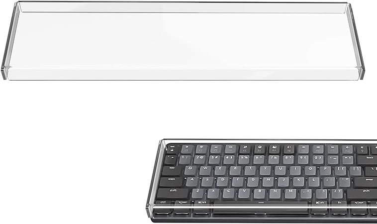 Geekria Full Size Keyboard Dust Cover, Clear Acrylic Keypads Cover for 104 Keys Computer Mechanical Keyboard, Compatible with Logitech MX Mechanical Wireless Illuminated Performance Keyboard