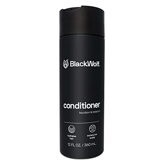 Black Wolf Everyday Conditioner, 12 Fl Oz - Salon-Grade Hair Conditioner for Men Smooths, Detangles & Locks in Moisture - Hydrated & Moisturized Hair - For All Hair Types