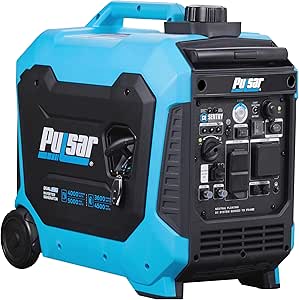 Pulsar PG5000BiSRCO Dual Fuel 30A RV Ready Portable Inverter Generator with Remote Start, CARB Compliant