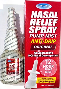 Nasal Relief Spray, 12 hour Pump Mist (Oxymetazoline HCL) 1 fl oz