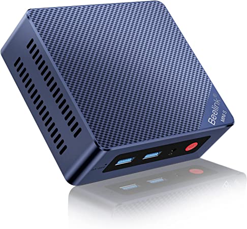 Beelink Mini S12 Pro Mini PC,12th Intel Alder Lake-N100 up to 3.4 GHz, 16GB DDR4/500GB PCIE M.2 SSD, Win 11 Pro Mini Desktop Computer Support 4K@60Hz Dual HDMI, USB3.2, WiFi 6 BT 5.2, Gigabit Ethernet