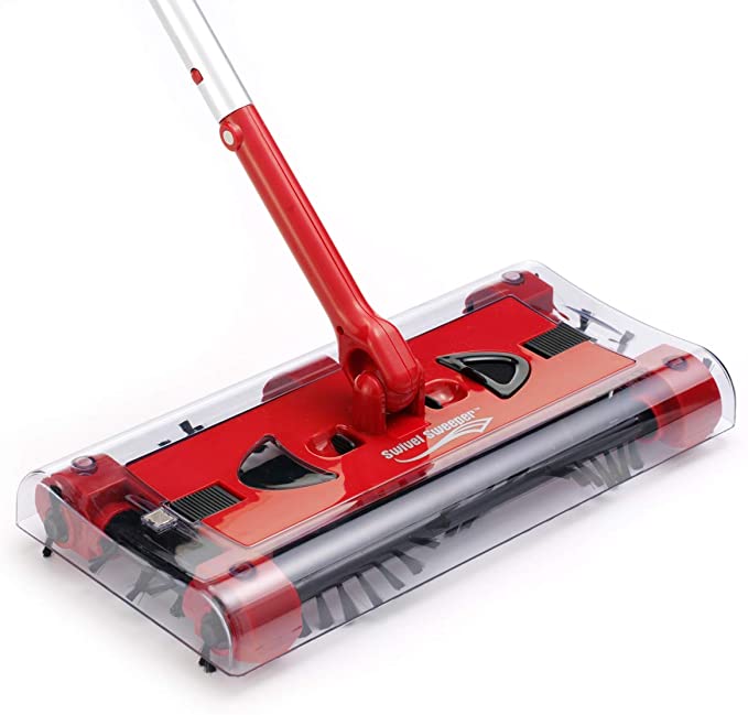 JML Swivel Sweeper - Battery-powered lightweight floor sweeper that gets everywhere!