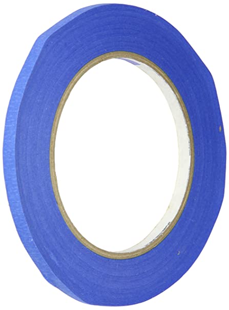 3M 2090 ScotchBlue Painters Tape - 0.25 in. (W) x 180 ft. (L) Masking Tape Roll for Medium Adhesion. Painting Wall Preparation
