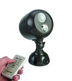 Mr Beams MB371 Remote Controlled Battery-Powered Motion-Sensing LED Outdoor Security Spotlight