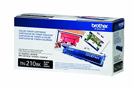 Brother TN210BK Toner Cartridge - Retail Packaging - Black