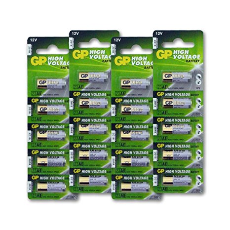 A23 12V Alkaline 23-A replacement battery 23AE GP - 20 Pack