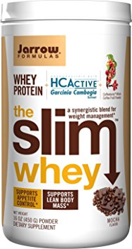 Jarrow Formulas Slim Whey Plus HCA Supplement,   Supports Lean Body Mass, Mocha, 16 Ounce