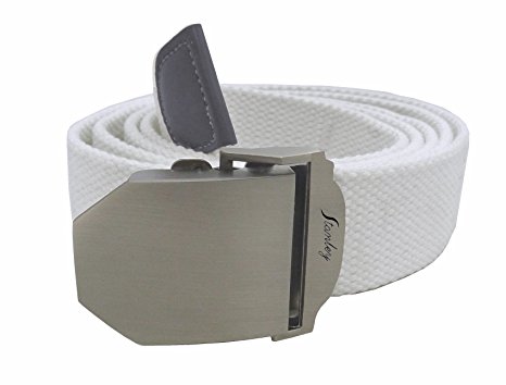 Belt Canvas Web With Free Gift Bag, Adjust to 60 Inches, Tight Slider Buckle