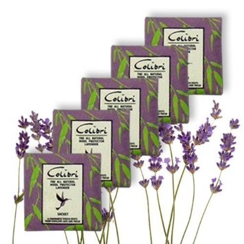 Hangerworld Pack of 10 Moth Repellent Sachets with Naturual Lavender - for Drawers & Cupboards etc.