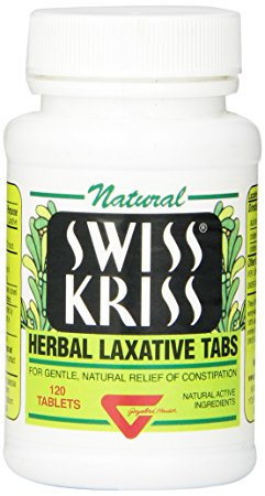 Swiss Kriss Herbal Laxative Tablets, 120 Count