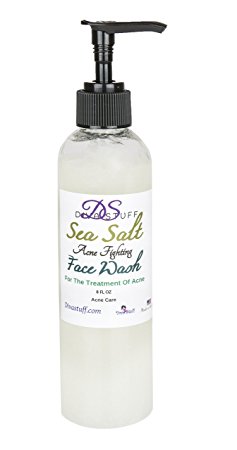 Diva Stuff Sea Salt Face Wash – For Oily and Acne Prone Skin – Made in the USA with Safe Ingredients – 8 fl. oz.