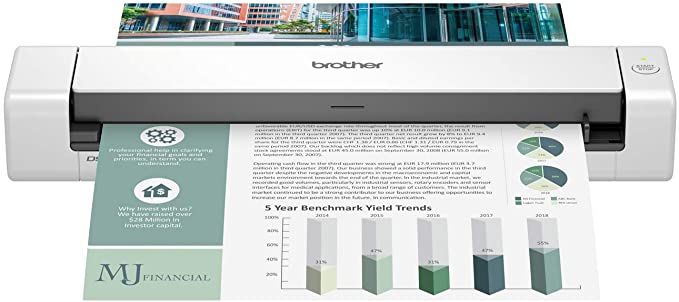 Brother DS-740D Duplex Compact Mobile Document Scanner