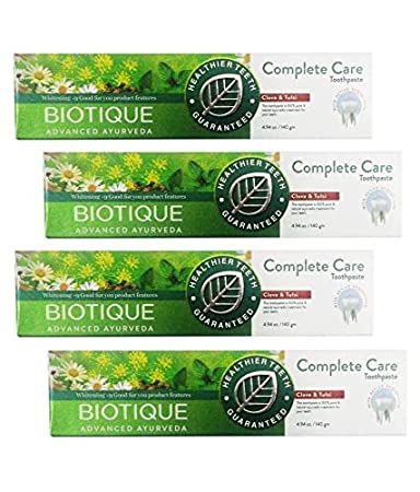 Biotique 4 Clove and Tulsi Complete Care Toothpaste, 140 g