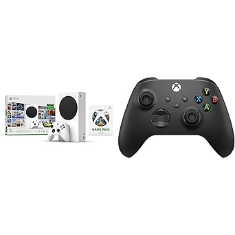 Xbox Series S - Starter Bundle and black wireless controller