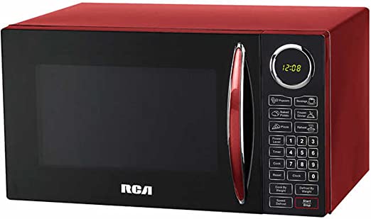 RCA, 0.9 cu ft Microwave, Red