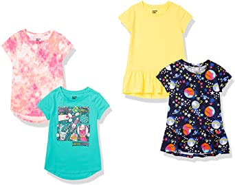 Spotted Zebra Girls' Short-Sleeve Tunic T-Shirts