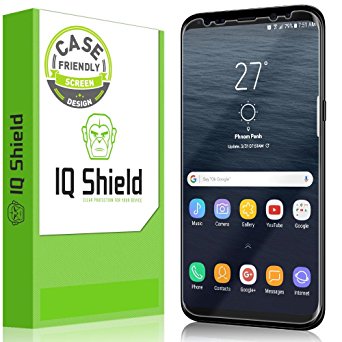 Galaxy S8 Screen Protector (Not Glass), IQ Shield LiQuidSkin Full Coverage Screen Protector for Samsung Galaxy S8 (Case Friendly) HD Clear Anti-Bubble Film