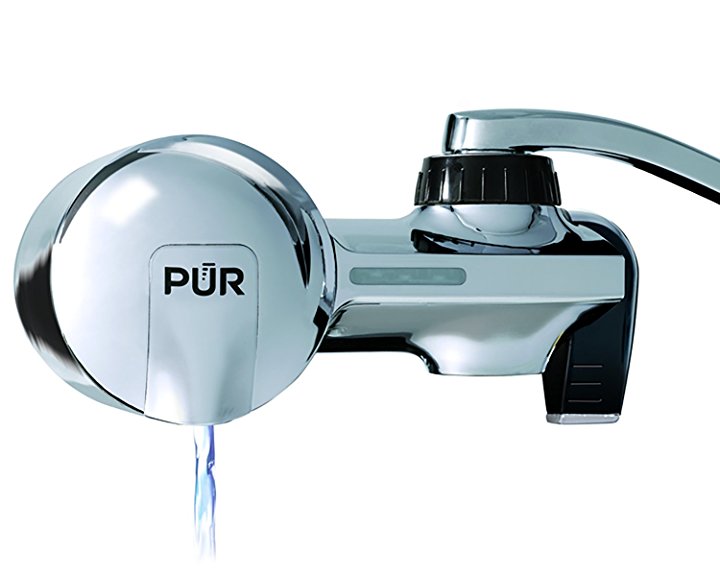 PUR PFM400H Chrome Horizontal Faucet Mount with 1 Mineral Clear Filter