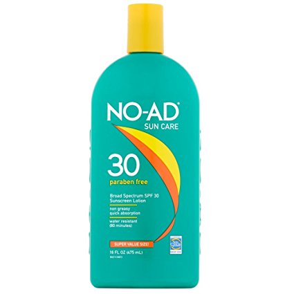 NO-AD Sunscreen Lotion SPF 30 , 16 Fl Oz (2 Pack)