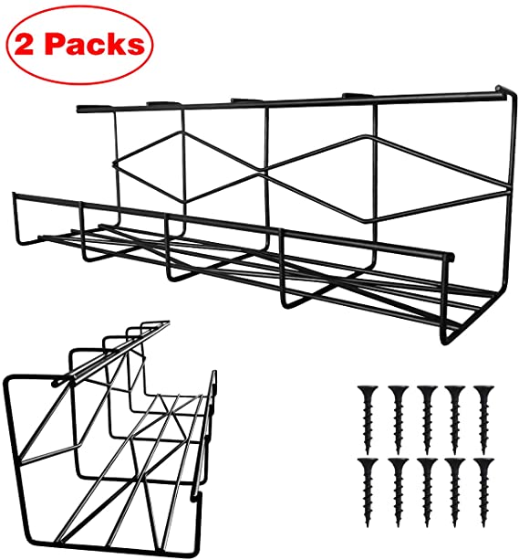 Under Desk Cable Tray Cable Organizer Tray for Wire Management,Metal Wire Cable Tray for Office,Home,Studio and More