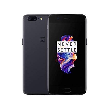 OnePlus 5 A5000 - Gray - 6GB RAM   64 GB - 5.5 inch - International Version - No Warranty (Gray) (Renewed)