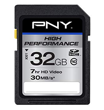 PNY High Performance 32GB Class 10 SDHC Flash Card (P-SDH32G10H-GE)