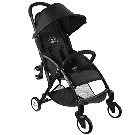 Baby Stroller Light Weight Stroller Portable Stroller(Black) - Tiny Wonders