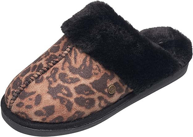 NINE WEST Scuff Slippers For Women, Extra Soft & Comfortable Winter House Shoes