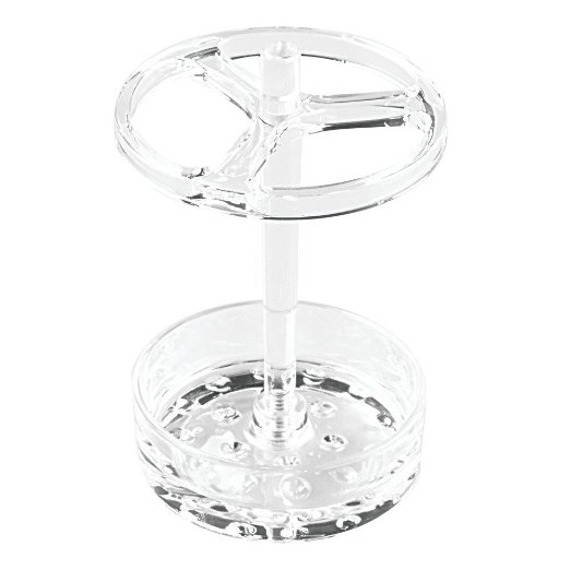 InterDesign Eva Large Toothbrush Stand, Clear