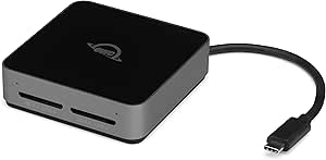 OWC Atlas Dual SD-Slot SDXC UHS-II Card Reader - Bus Powered by USB-C - Compatible with Mac/Windows/iPad/Chrome OS