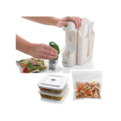 FoodSaver FSMSSY0211-027 MealSaver Compact Vacuum Sealing System, White