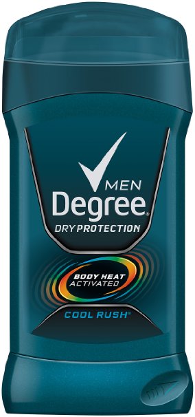 Degree Men Dry Protection Antiperspirant & Deodorant, Cool Rush 2.7 oz, Pack of 6
