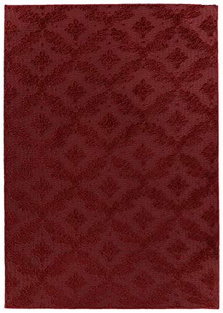 Garland Rug Charleston Area Rug, 6' x 9', Chili Pepper Red